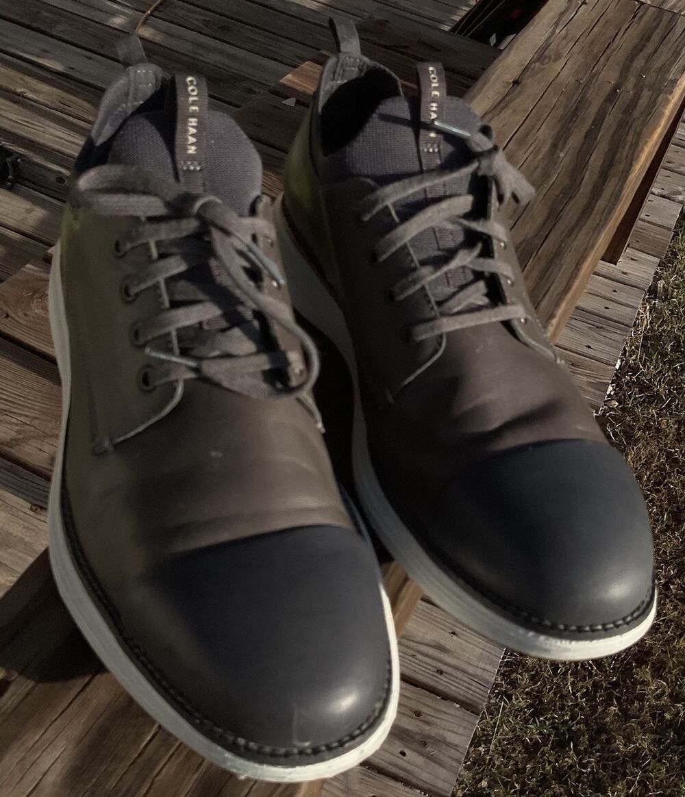 Cole Haan Grand 360 Mens Size 10M Gray Cap Toe Shoes C35612